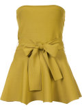 strapless bow tank