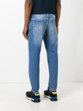 trim detail jeans