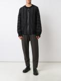 stripped bomber jacket