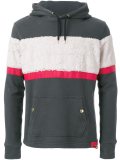 textured stripe hoodie