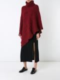 cable knit poncho