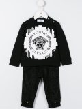 logo print jeans