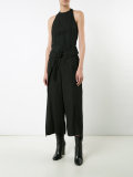 tie wrap front jumpsuit