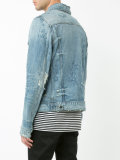 bleached denim jacket