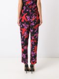 silk printed trousers
