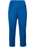 pleated cropped trousers 