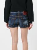 distressed denim shorts