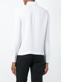 overlap collar blouse