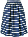 striped pleated skirt