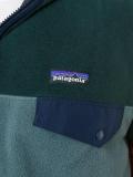 colour block zipped fleece