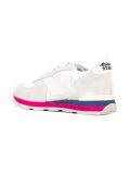 lace-up panelled sneakers