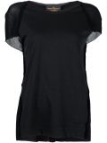 contrast panel T-shirt