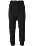 printed side cropped trackpants