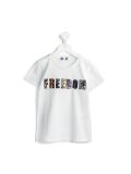 freedom刺绣T恤