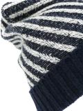 diagonal striped beanie