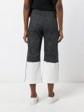 flared cropped trousers