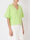 v-neck knit blouse