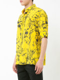 printed button-down shirt 