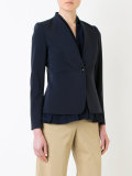 neck contrast blazer