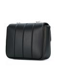 ribbed trim shoulder bag