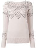 stud embellished jumper