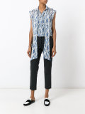 printed sleeveless shirt 