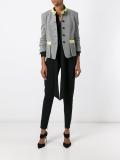 collarless fitted jacket