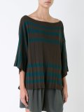 crepe boat neck top