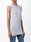 ruched cap sleeve top