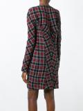checked zipped dress