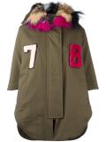 fur collar parka 