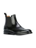 perforated detailing chelsea boots