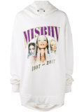 logo print hoodie