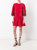 bird embroidered dress