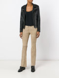skinny fitting flared trouser
