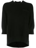 deconstructed knitted top