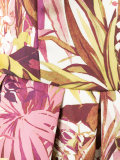 leaf print midi dress