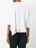 silk trim top