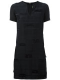 frayed trim dress