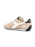 panelled lace-up trainers