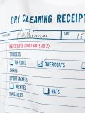 dry cleaning receipt印花T恤式连衣裙