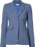 checked blazer