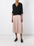 wrap front blouse
