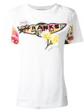 floral embroidered T-shirt