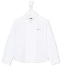 pleated placket shirt