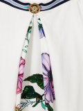 floral pleated top