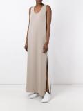 reversible flared maxi dress