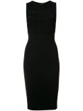 ribbed knit fitted dress