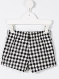 checked swim shorts 