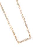 mini diamond bar necklace